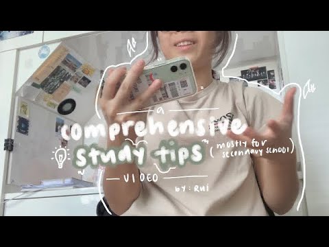 a comprehensive study tips video :D [secondary school tips heh]