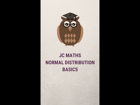 A 5 Min Concept Initiative by EduZ Tuition- Normal Distribution Basics. JC H2 Maths.