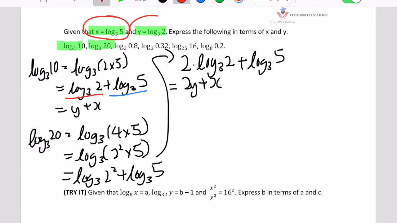 Secondary 3 Logarithm Singapore