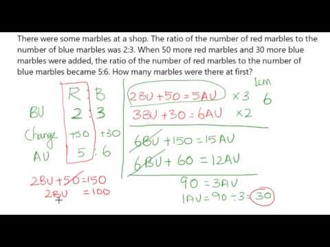 Singapore Math - Primary 6 Ratio