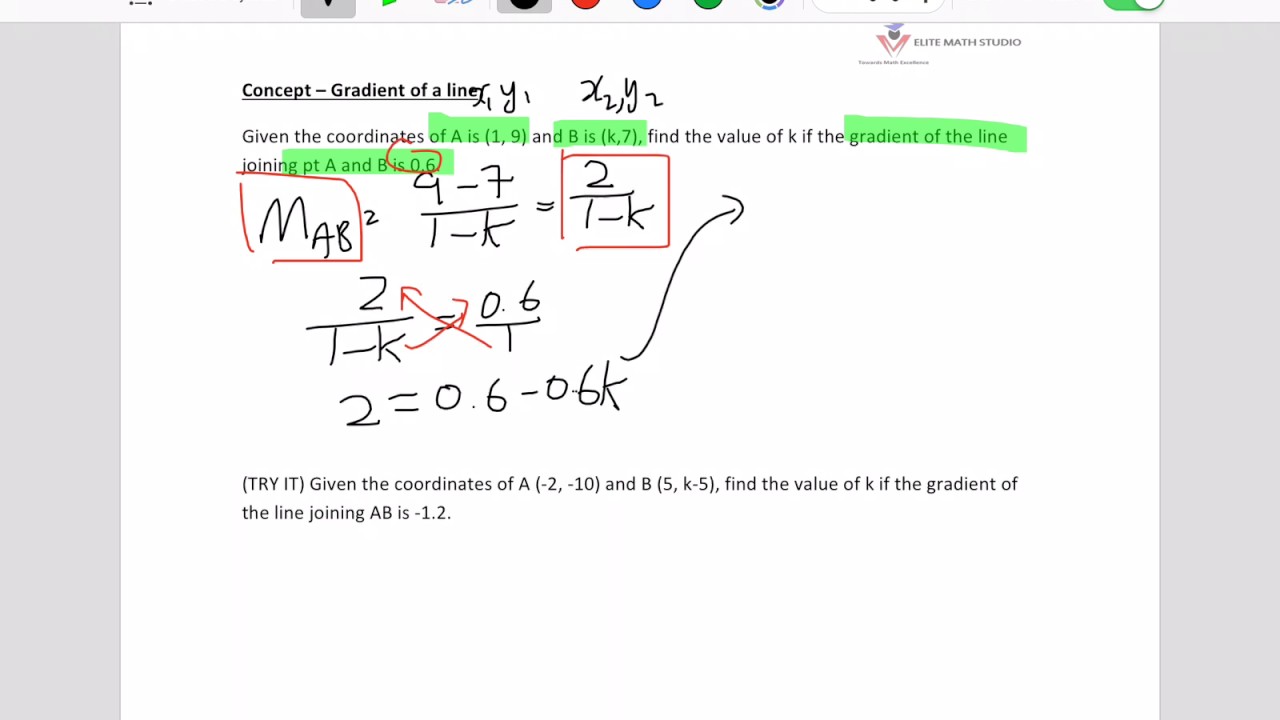 Secondary 3 Coordinate geometry Singapore