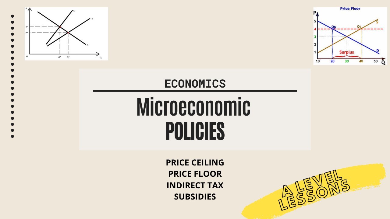 Microeconomics Policies explained [Price Ceiling/Floor, Taxes, Subsidies] | A Level Economics (2024)