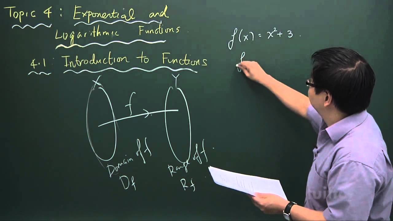 JC Mathematics H1 - Topic 4 Exponential and Logarithmic Functions Demo Video