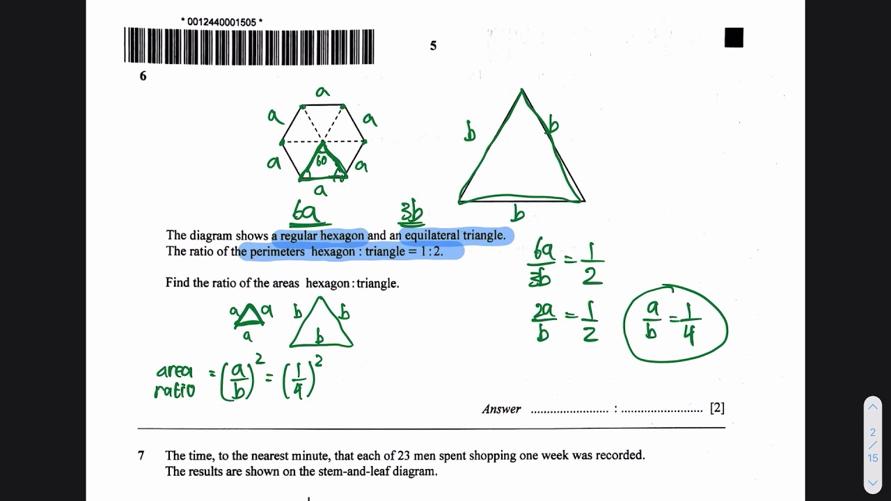 Singapore O Level E math Paper 1 2020 (Suggested Solutions)