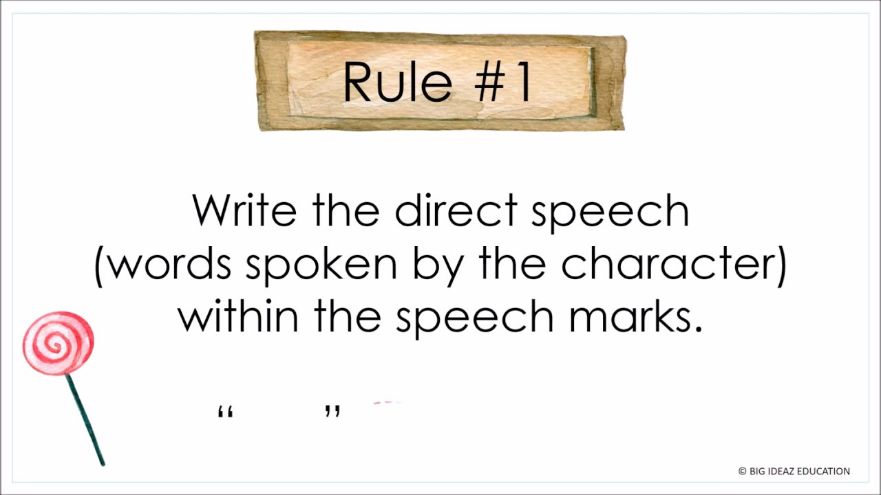 English Composition Writing for Primary School - Using Correct Punctuations for Direct Speech
