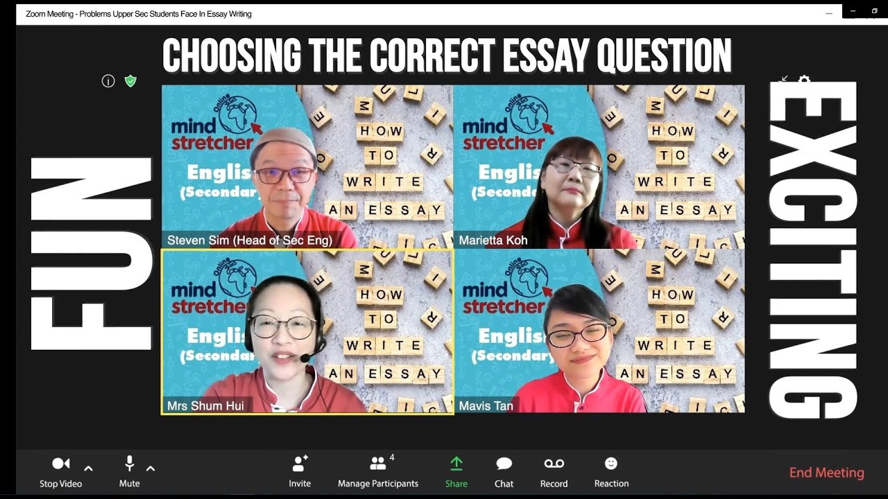Scoring Distinction for Sec3 & Sec4 English Essays