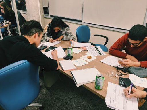 Students Studying Together