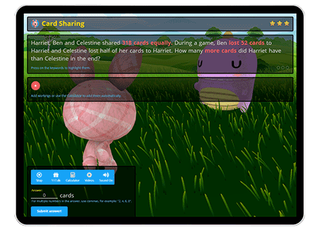 Interactive way of learnign and studying for PSLE Maths