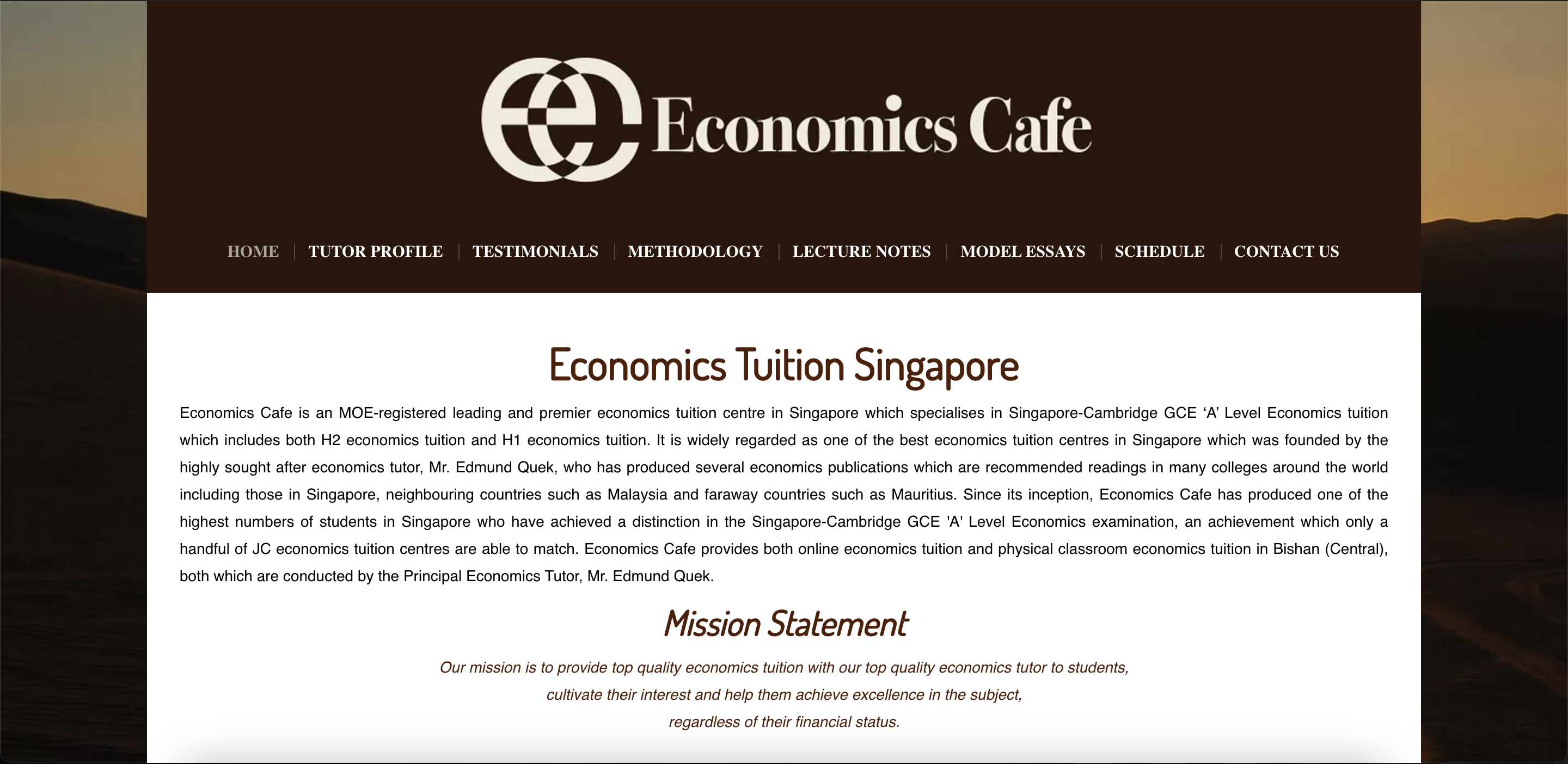 Economics Cafe Economics Tuition