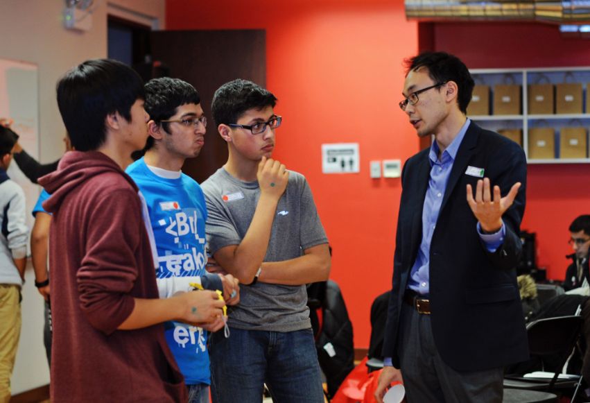 Students receiving feedback during IB tuition