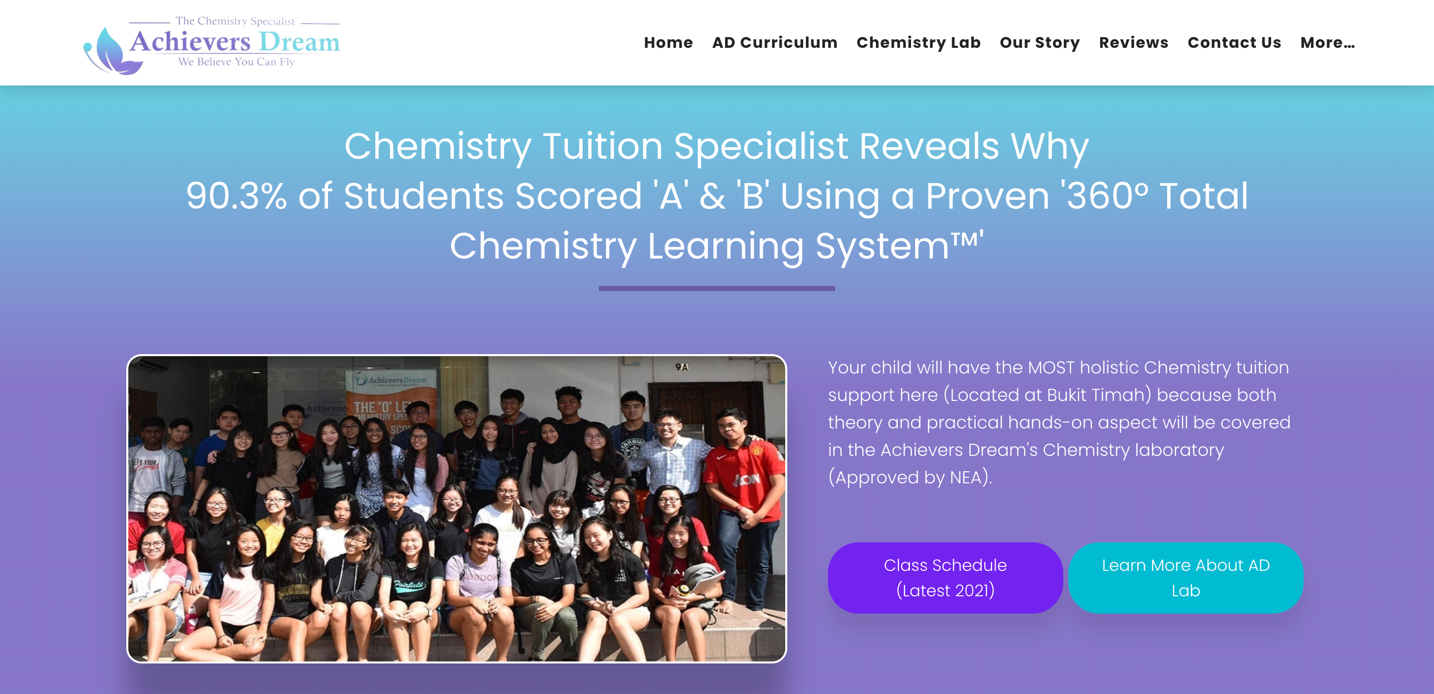 Achievers Dream Chemistry Specialist IP Tuition