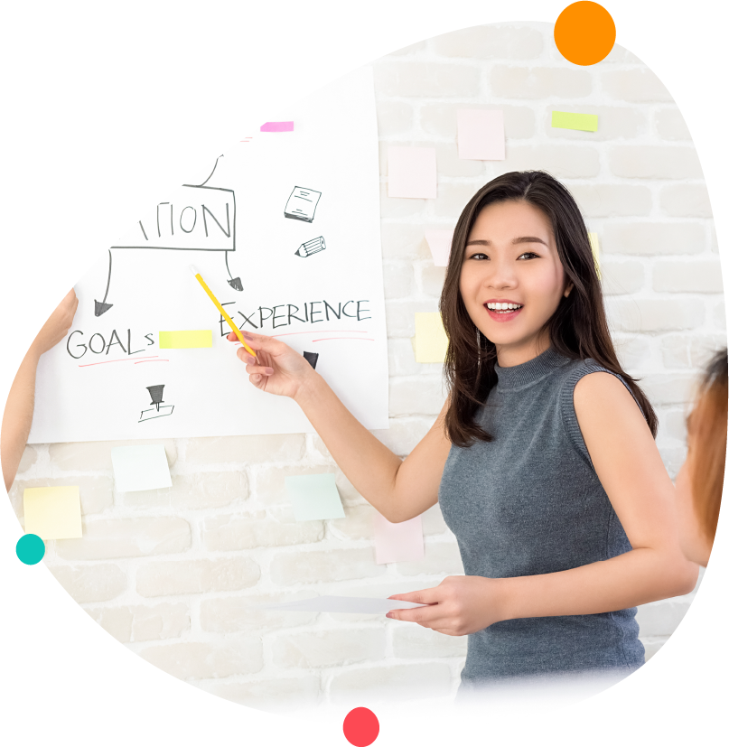 A Maths Tutor Conducting A Lesson