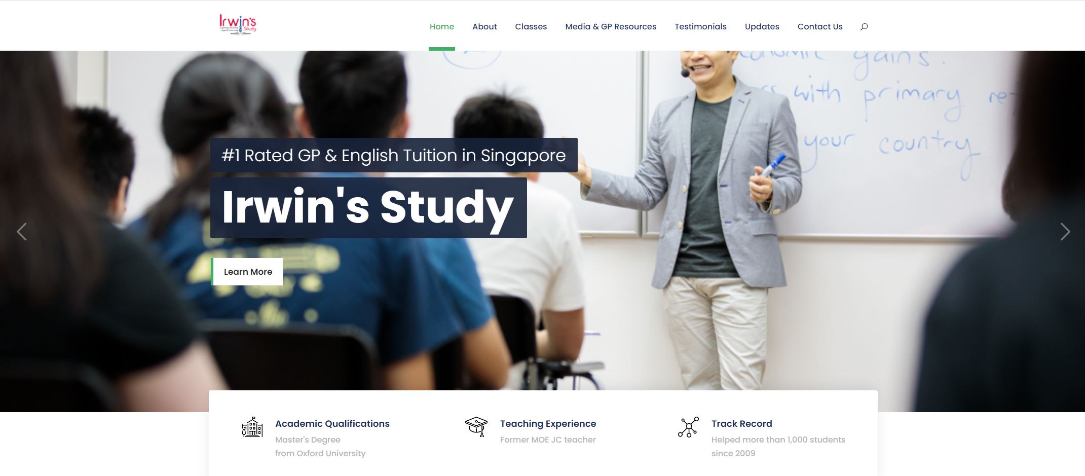 Irwin's Study JC Tuition