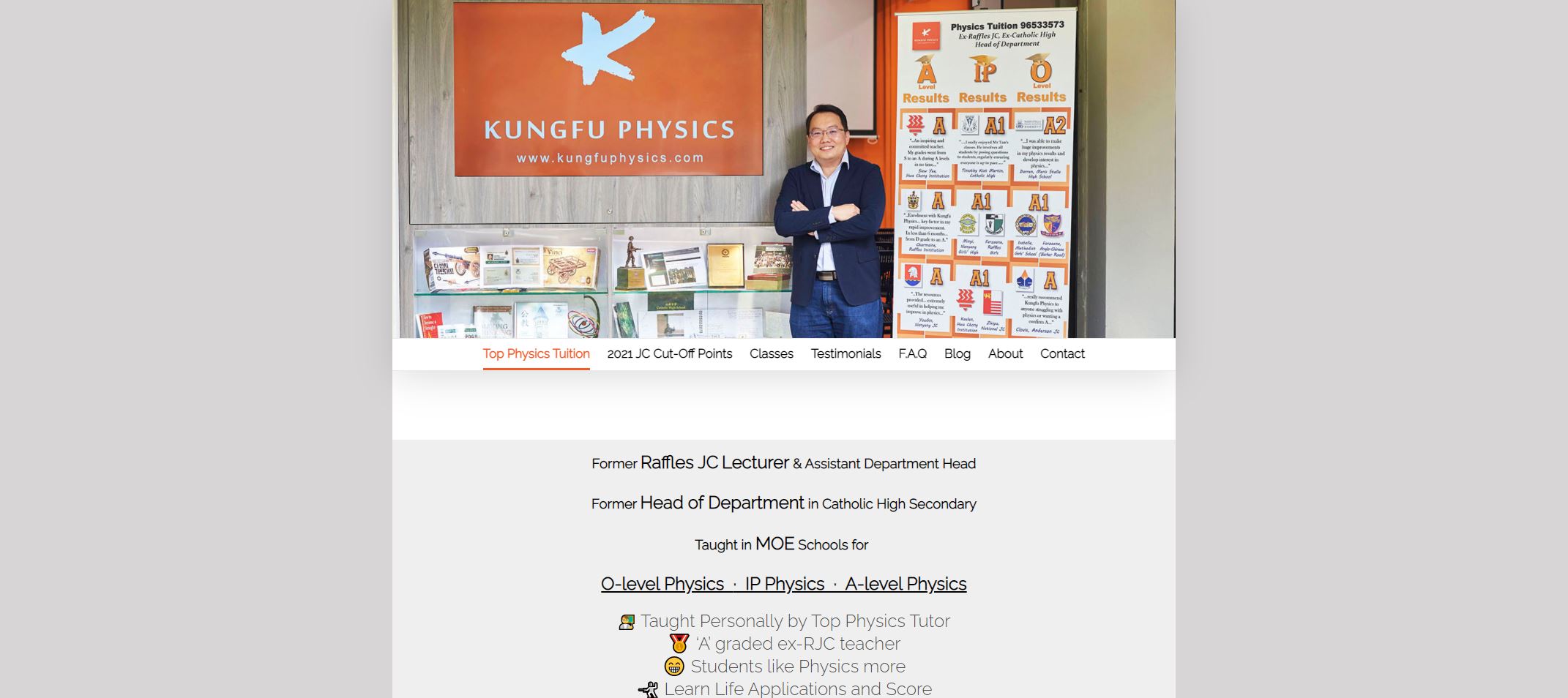 Kungfu Physics JC Tuition