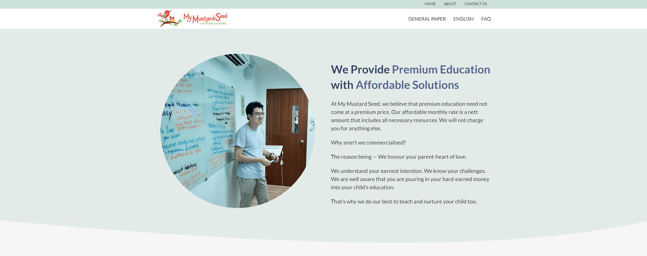 My Mustard Seed Tuition Centre JC Tuition