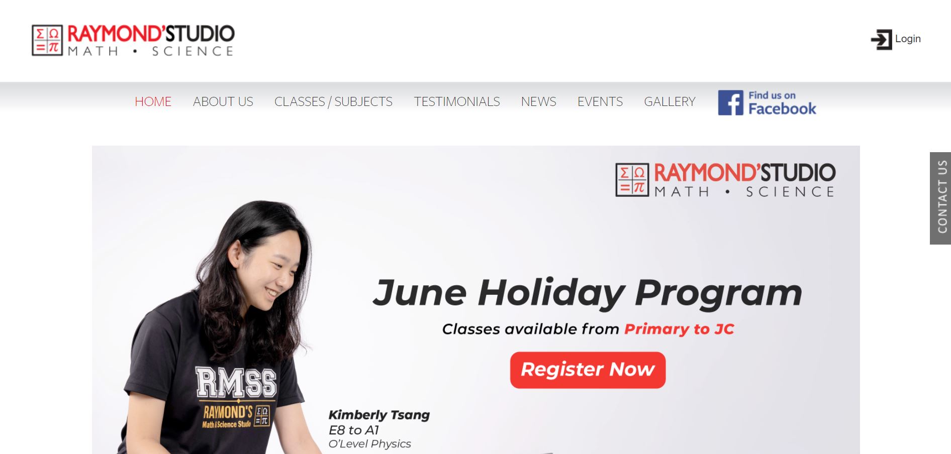 Raymond's Math & Science Studio Secondary School Tuition