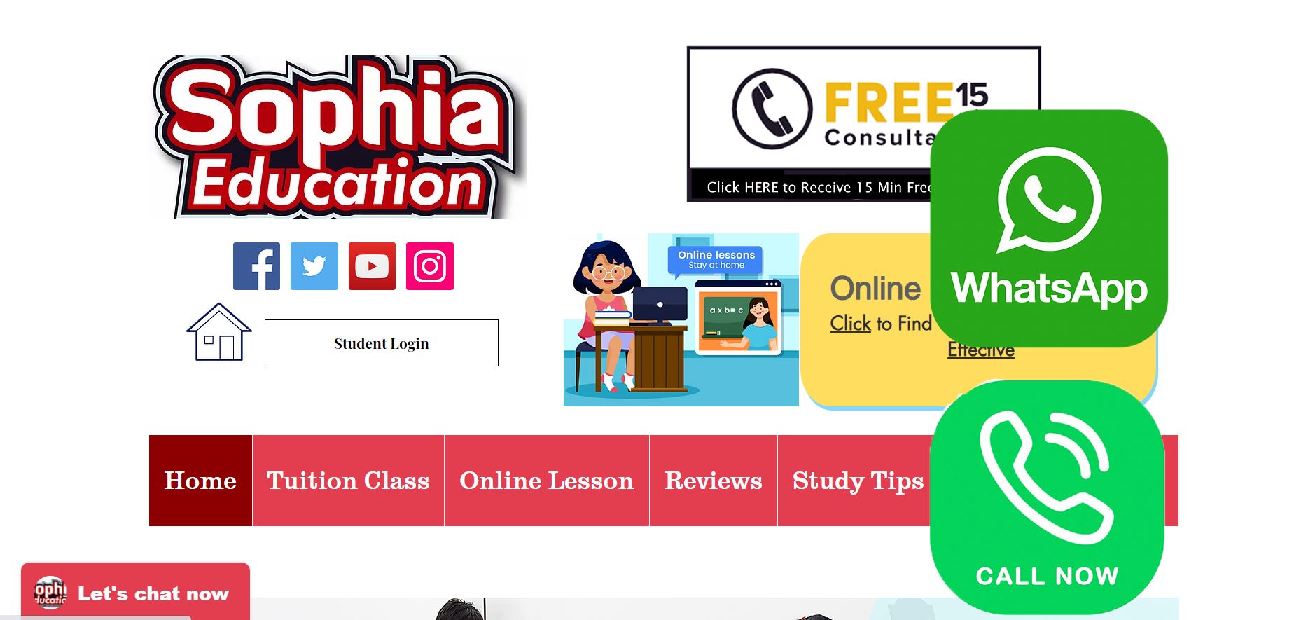 Sophia Education Secondary School Tuition