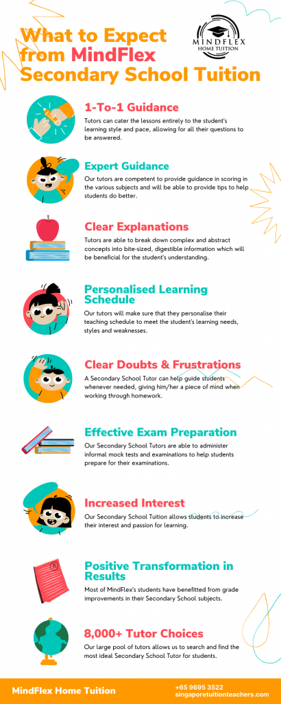 Infographic on What To Expect From MindFlex Secondary School Tutors