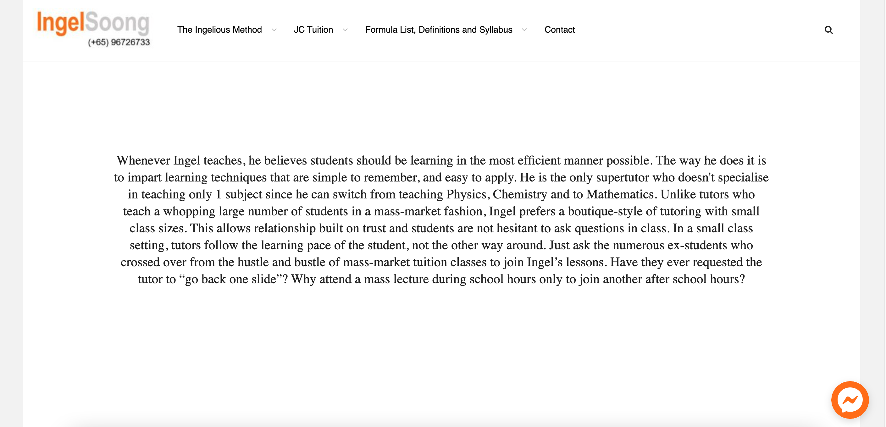 ingel-soong-physics-tuition