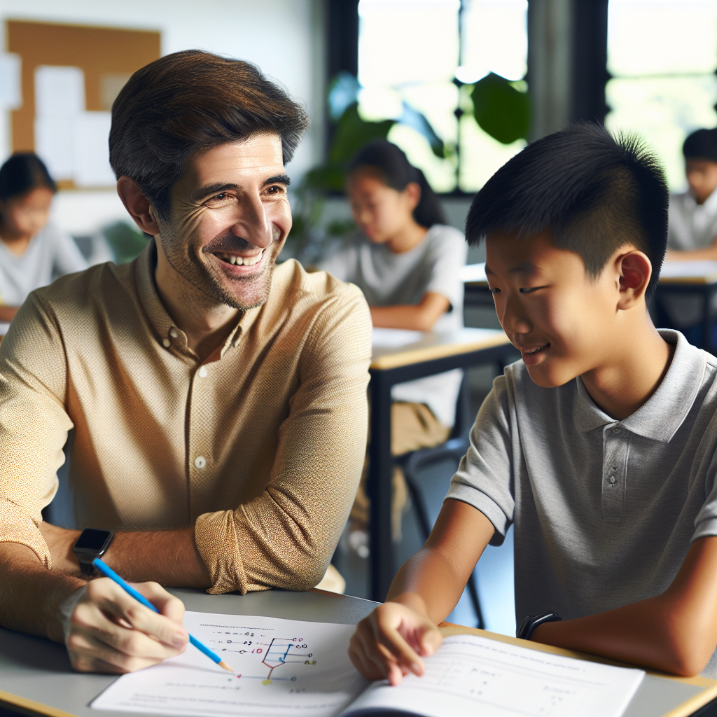 A private tutor provides focused academic help to a PSLE student, reducing pressure on parents.