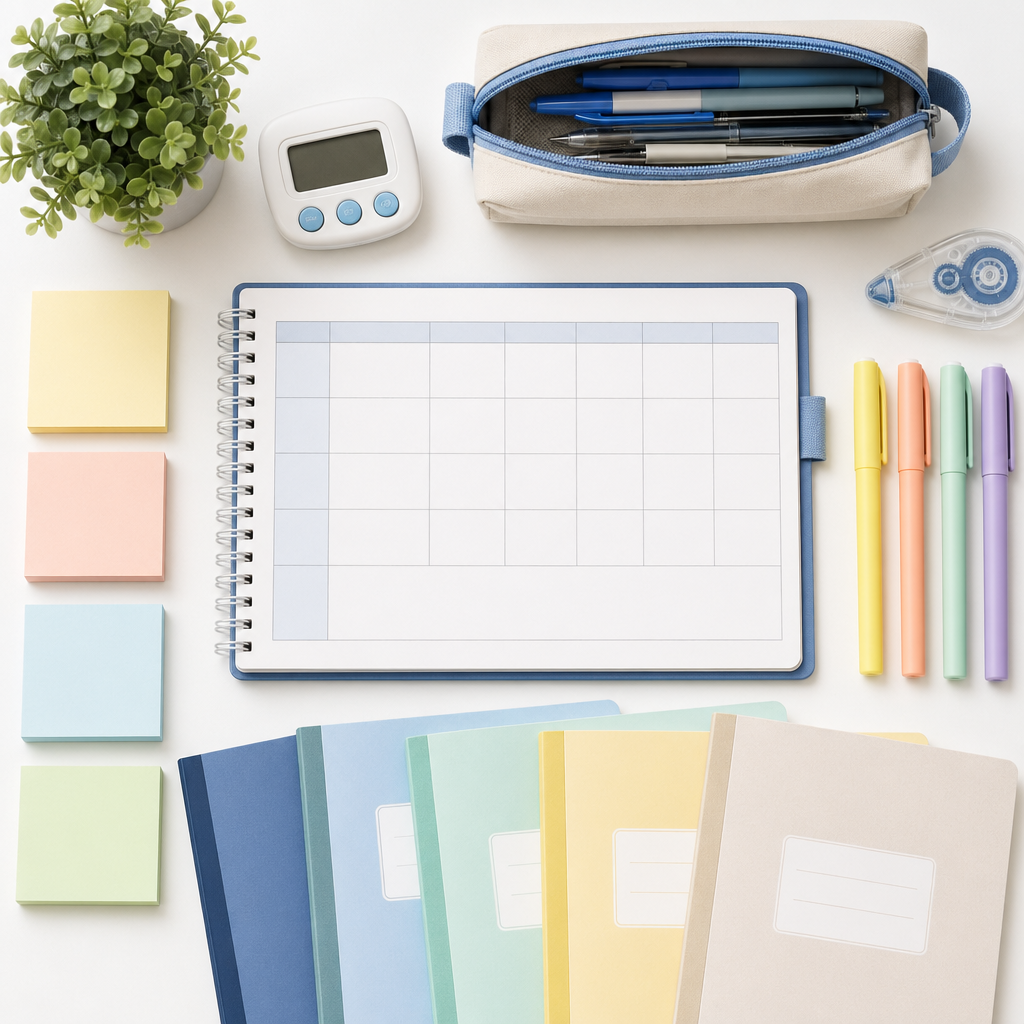 A realistic PSLE study schedule for working parents can be organised with a weekly planner and revision materials.